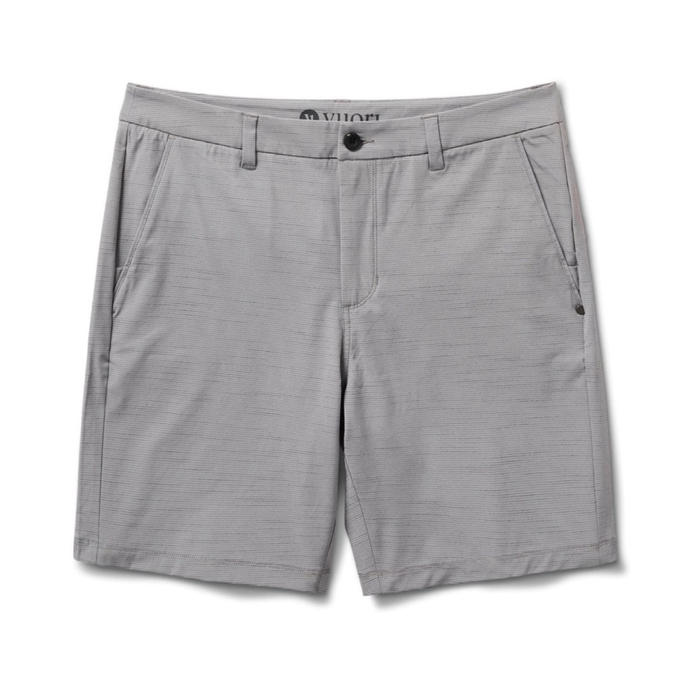 NWT Vuori Men’s Pebble Lifestyle Shorts Steel Gray Size 34
